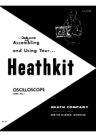 Heathkit OM-1-Oscilloscope - Manual 